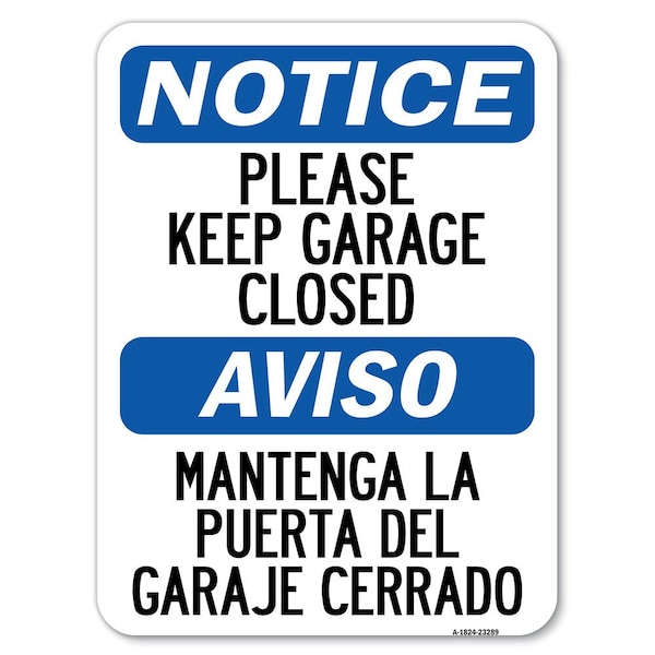 Safety Sign, 18 in Height, Aluminum, 23289